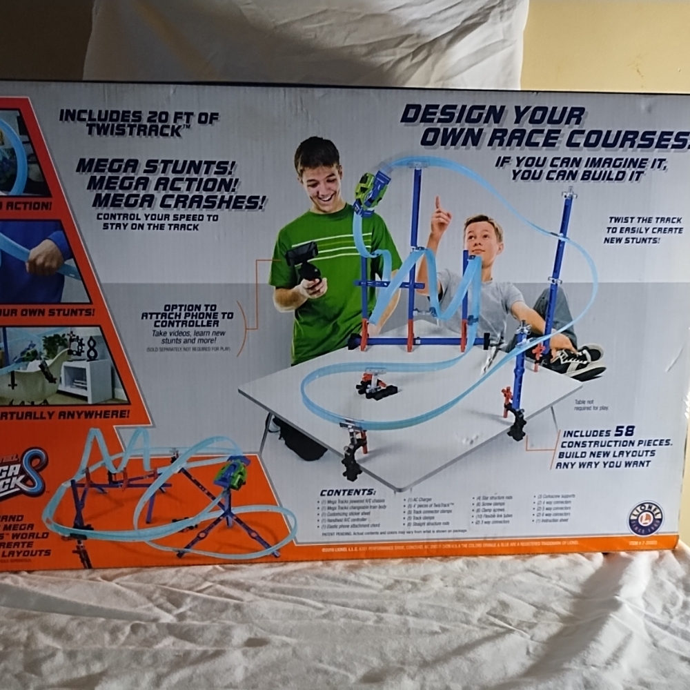 I am selling a race car track with a bendable track